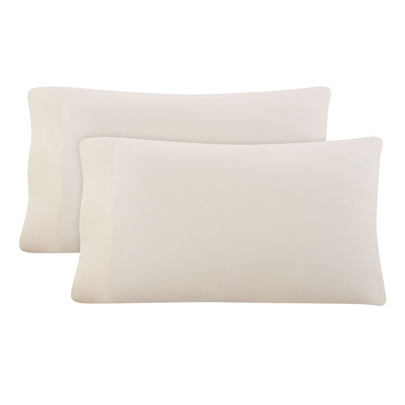 Lyocell Linen Blend Percale Pillowcases 100 Thread Count Soft Durable 2 Pack New gallery
