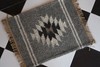Rugmoda Cotton Grey Geometric Doormat 1.5x2 ft Entryway Southwestern Accent Rug gallery