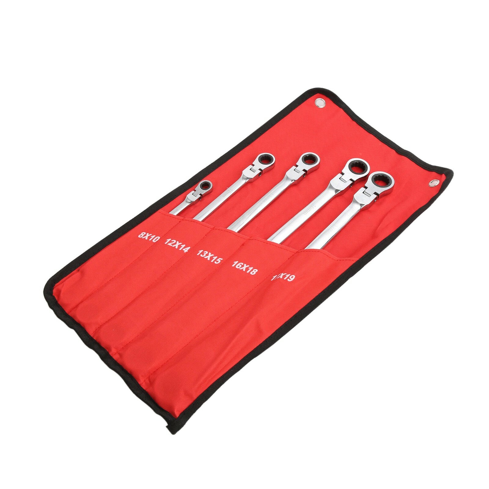 5Pcs Double Box End Ratcheting Wrench Degree Flexible Head Non Reversible Design gallery