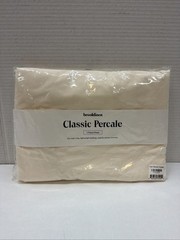 Brooklinen Classic Percale Fitted Sheet King Cream