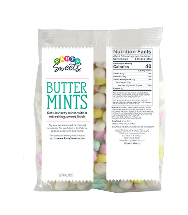 Assorted Pastel Buttermints, 14 Ounce, Appx. 100 pieces from Hospitality Mints gallery