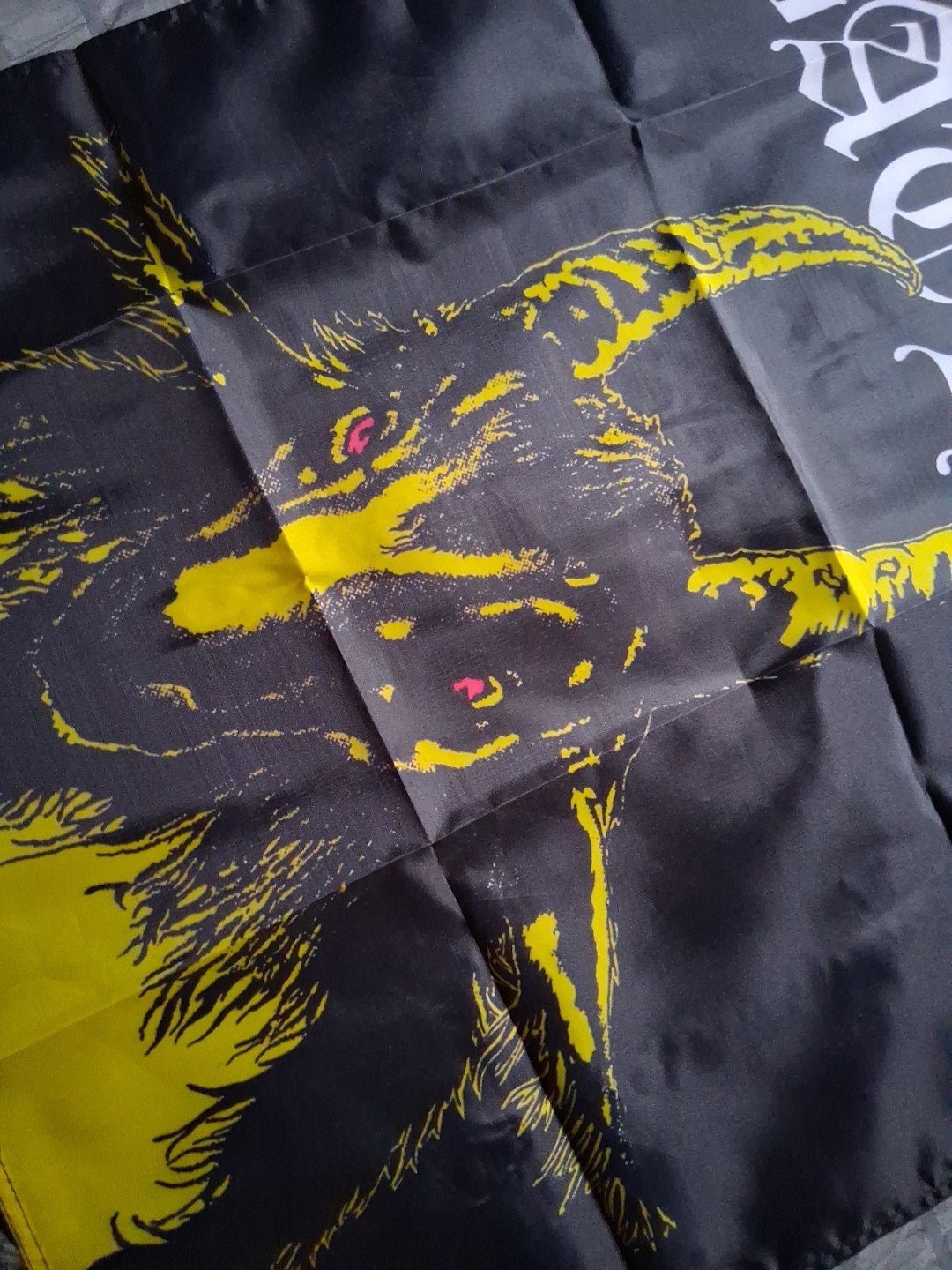 Bathory Yellow Goat 2x2 Ft Banner Flag gallery