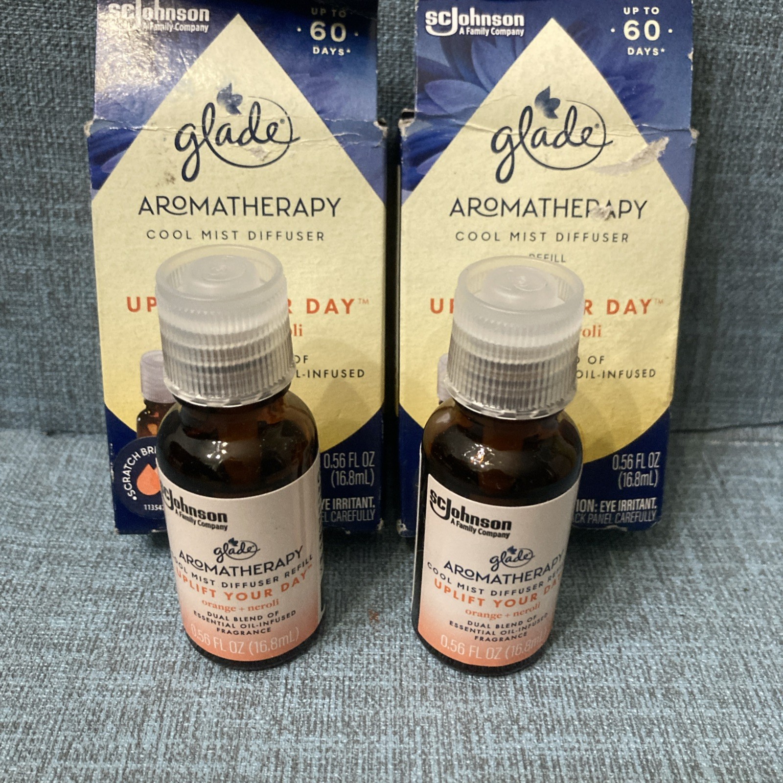 2x Glade Aromatherapy Cool Mist Oil Diffuser Refill, Uplift Your Day Orange gallery