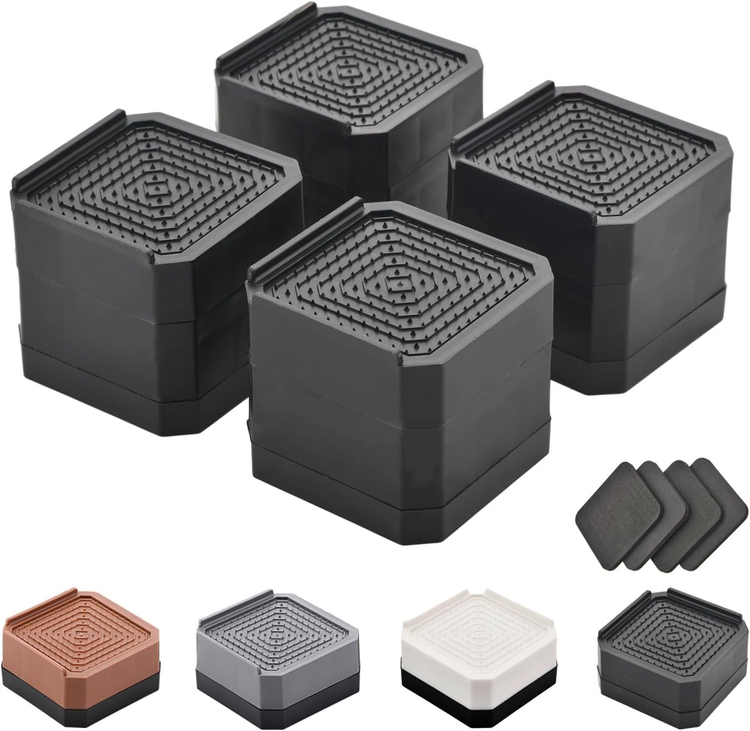 Furniture Risers, Heavy Duty Adjustable Bed Risers Stackable Supports Up to 4000 gallery