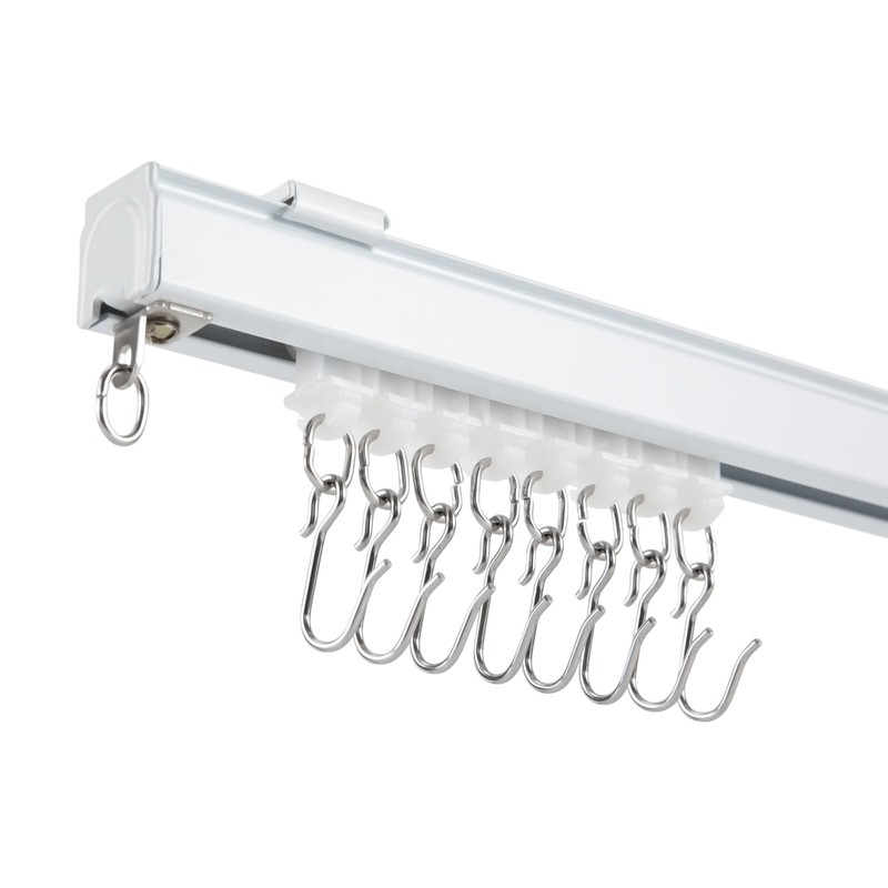 6-9Ft Ceiling Curtain Track Set Bendable for Home Hospital Window with Hooks gallery