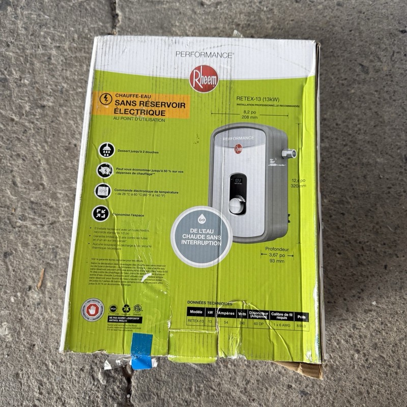 Rheem Performance Self-Modulating Electric Tankless Water Heater 1.97gpm gallery