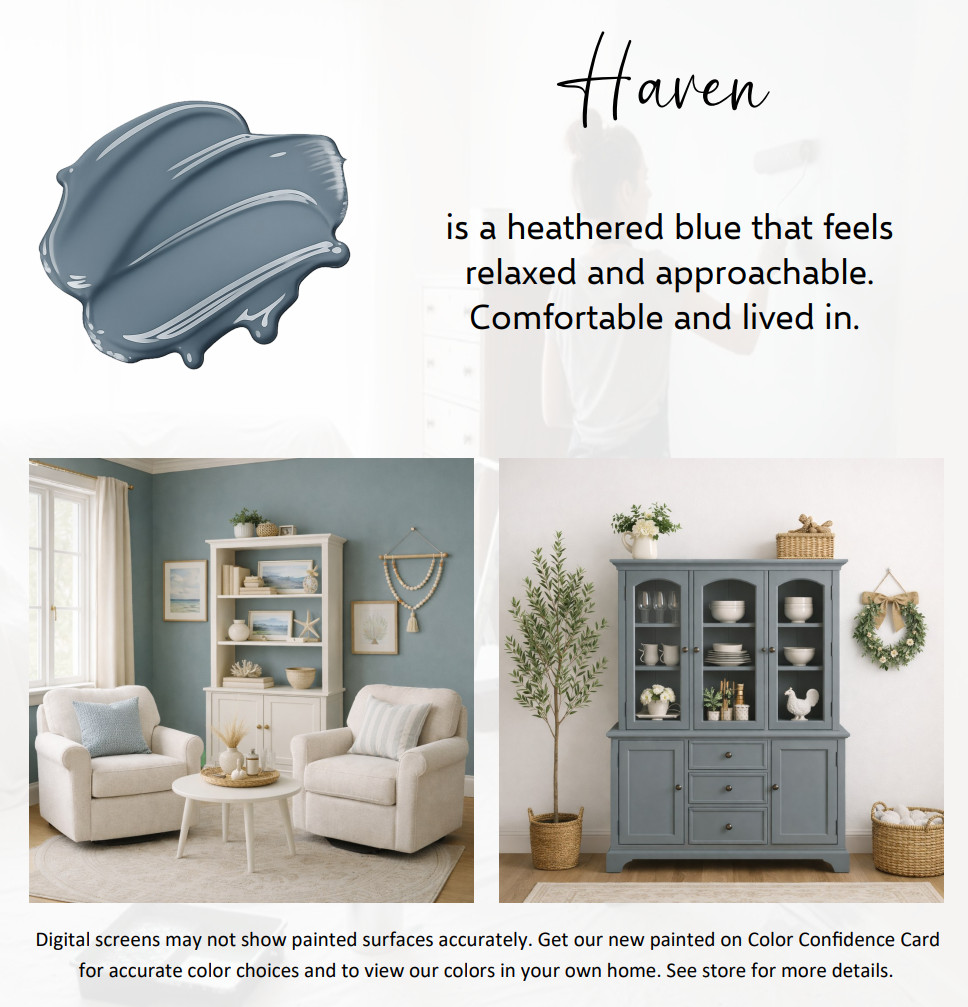 ALL-IN-ONE Paint by Heirloom Traditions - Haven (heathered, muted blue) - 32 Fl gallery
