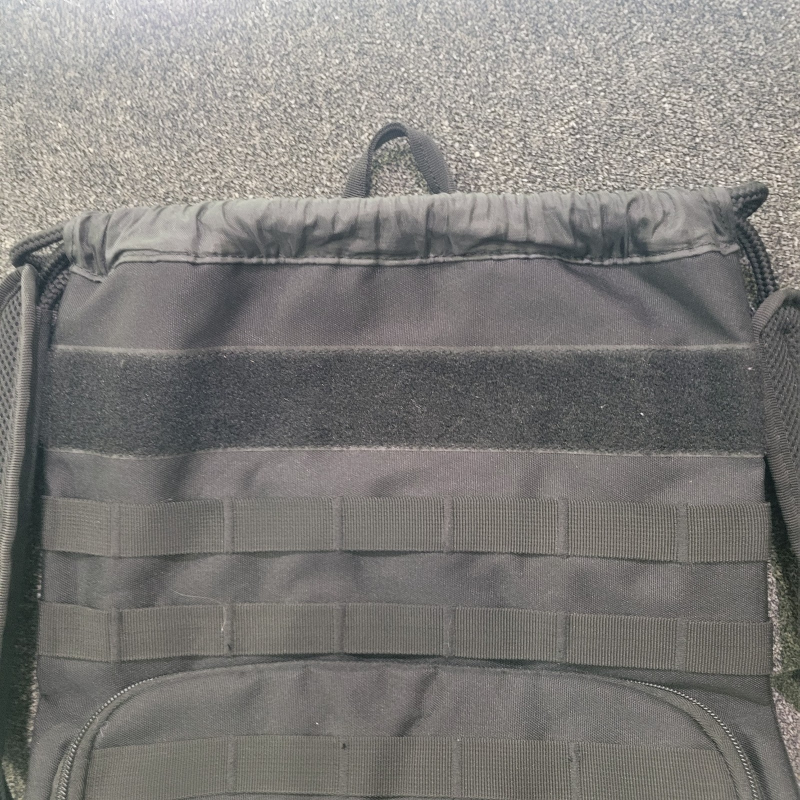 Highland Tactical Back Pack Bag with Drawstring Mesh Shoulder Straps Black 5