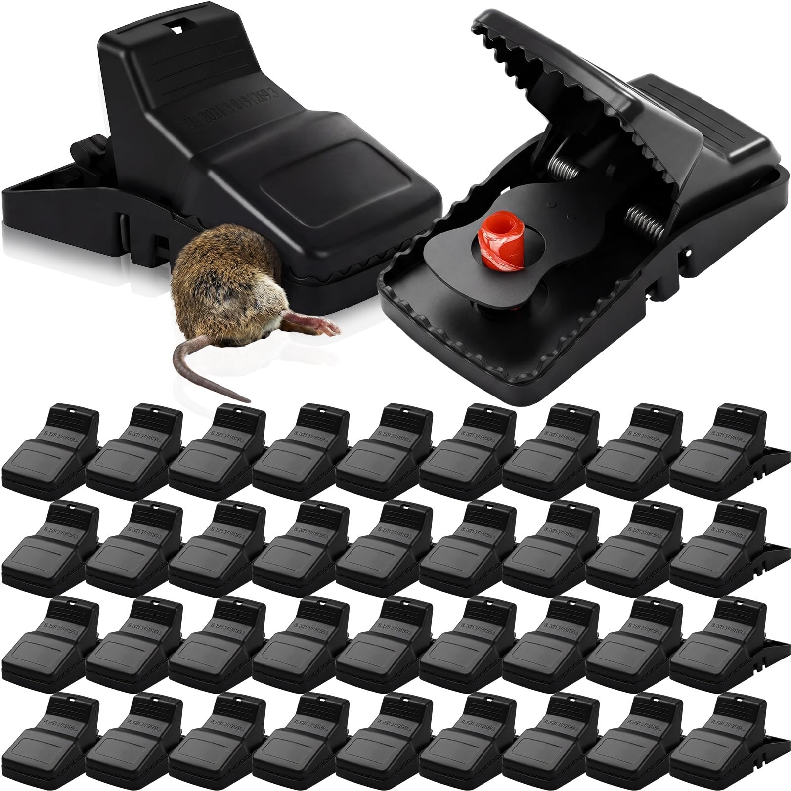 36 Pcs 5.5in Rat Snap Traps Mouse Traps Indoor for Home Plastic Rat Snaps Mou... gallery