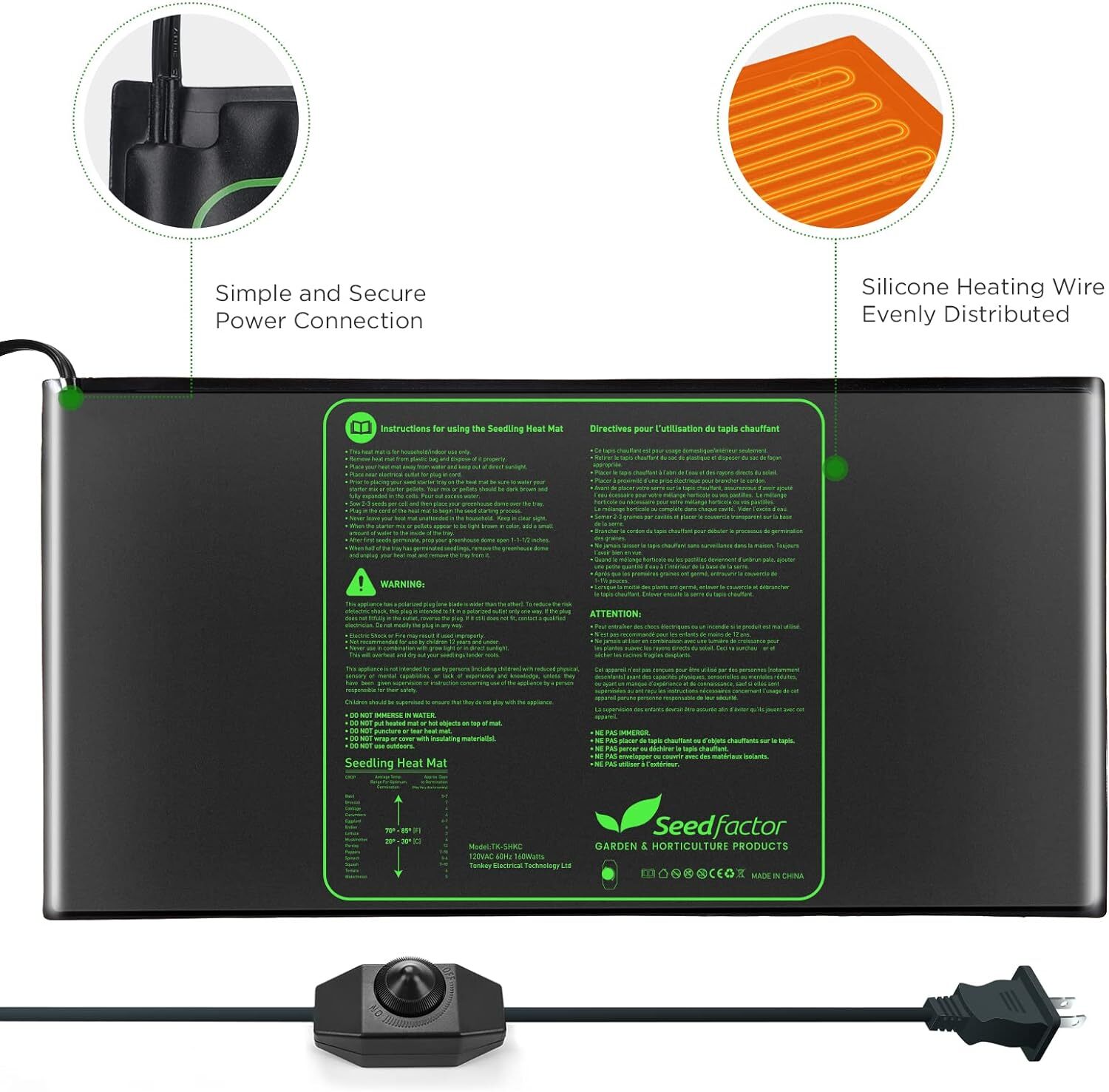 MET Seedfactor Warm Hydroponic Heating Pad for Indoor Home Gardening SeedStarter gallery