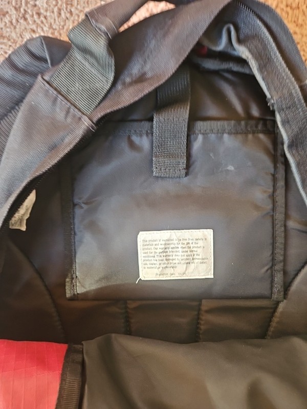 Eddie Bauer Vintage Backpack Red Black 4