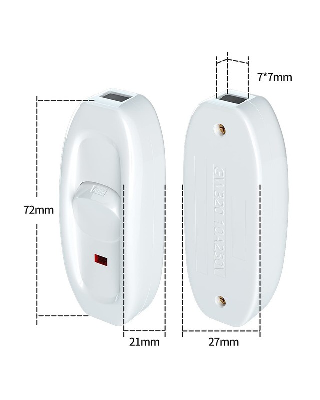 Appliance Switch On/Off Button Table Lamp Desk Light in-line Cord Switch 250V... gallery