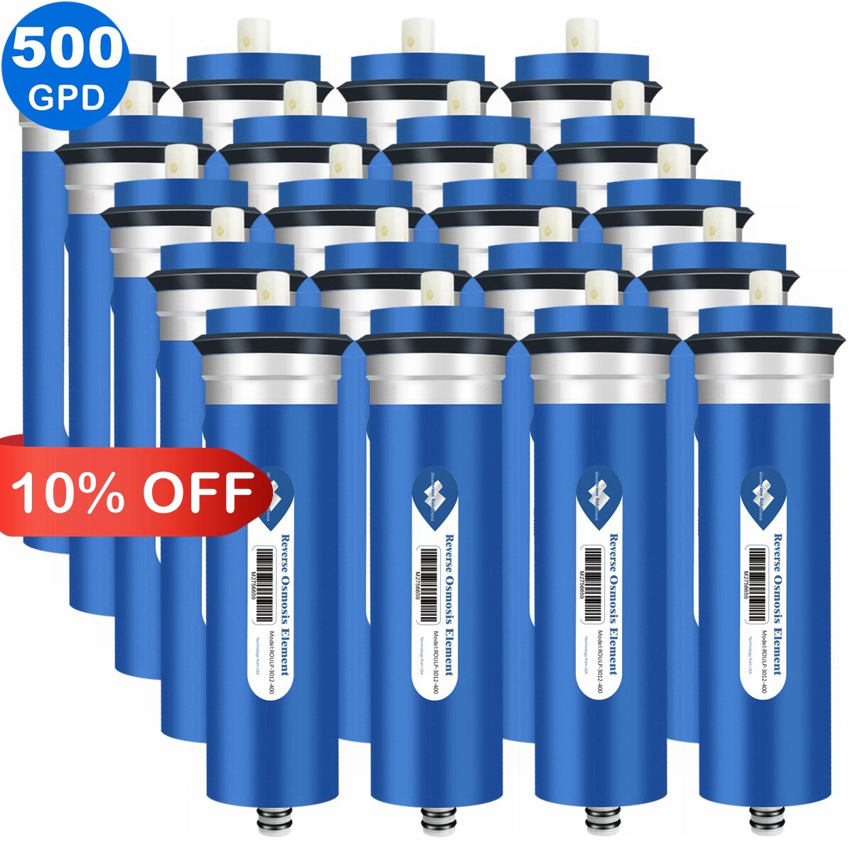 20 Pack 500 GPD RO Membrane Maple Syrup Reverse Osmosis Water Filter Replacement gallery