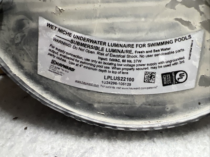 2 Hayward Chromacore LPLUS22100 underwater Pool Lights. Parts gallery