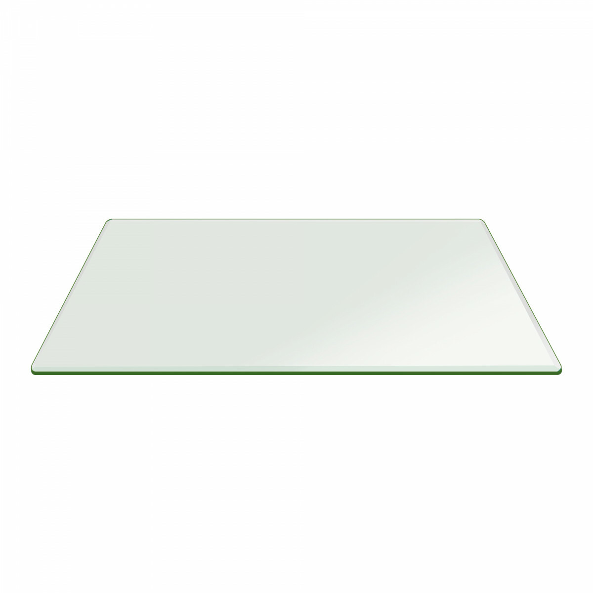 Glass Table Top Rectangle Beveled Polished Clear Tempered Glass Top Dining Table gallery
