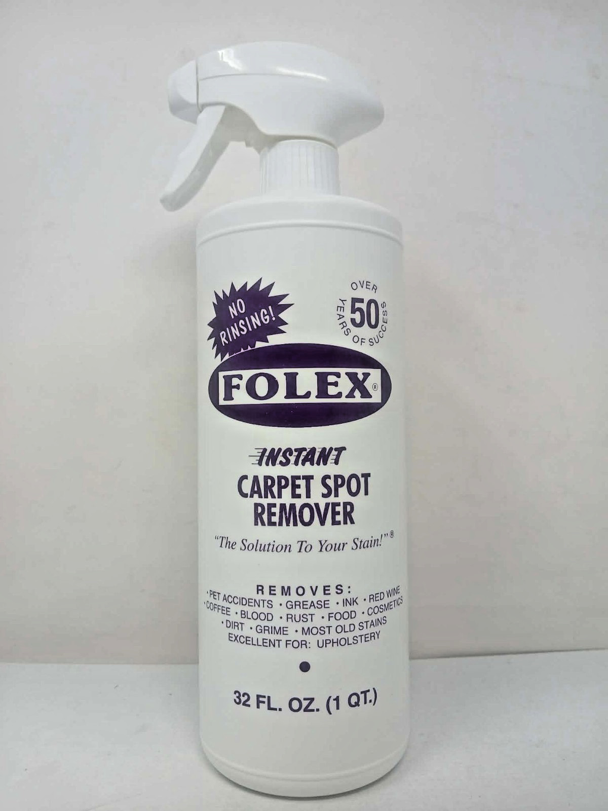 FOLEX Instant Carpet Spot Remover - Removes Grease Ink Wine Coffee Blood - 32 oz gallery