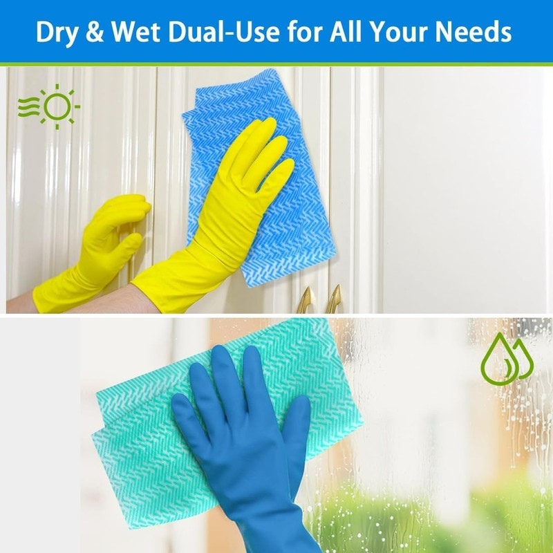 Versatile 12x12 Multi-Purpose Cleaning Wipes, 50pk Lint-Free for Home & Kitchen gallery