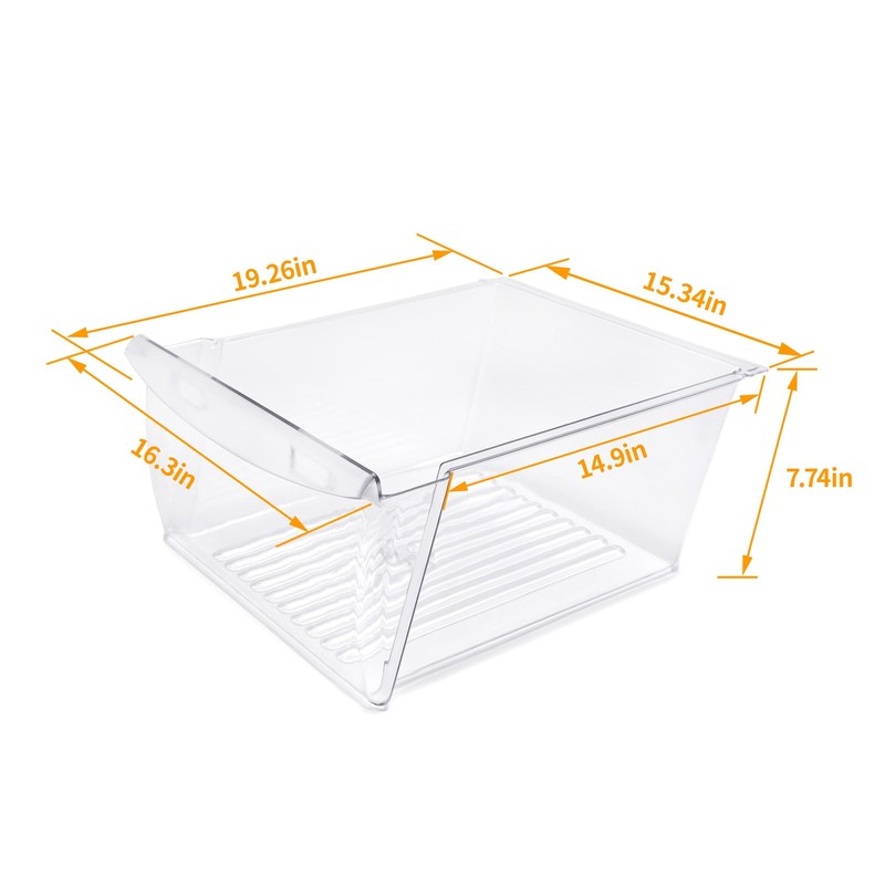 Upper Crisper Pan Drawer Compatible with Frigidaire Refrigerator For 240351061 gallery