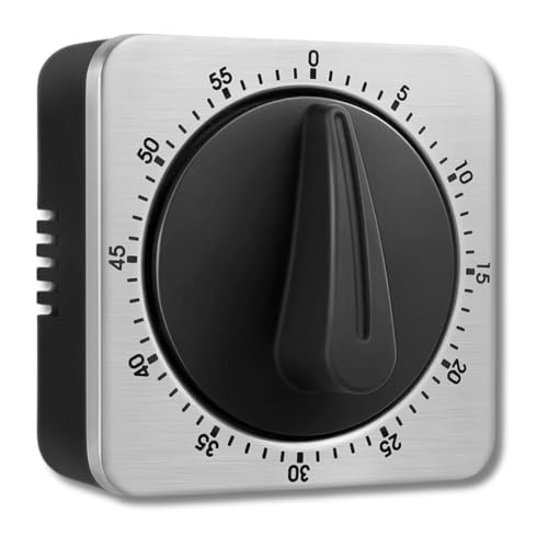 Mechanical Kitchen Timer Magnetic with Loud Alarm, 60-Minute Manual Wind Up gallery