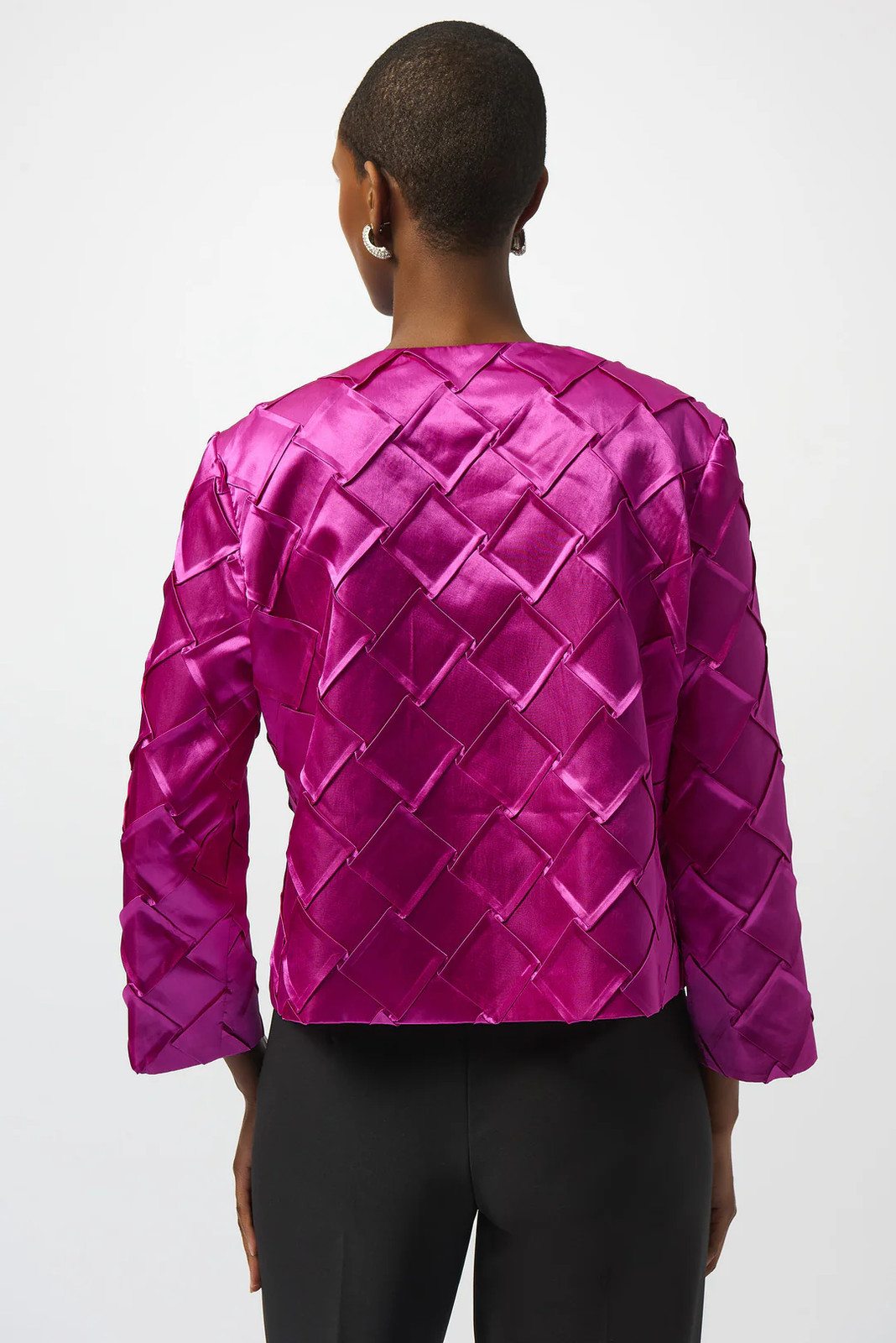Joseph Ribkoff Cosmos Textured Crew Neck Jacket 253997 gallery