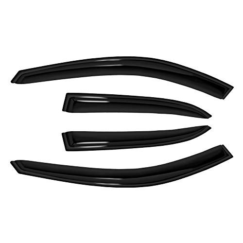 4pc Sun Rain Guards Window Visor Wind Deflector Compatible For Malibu 2013-2015 gallery