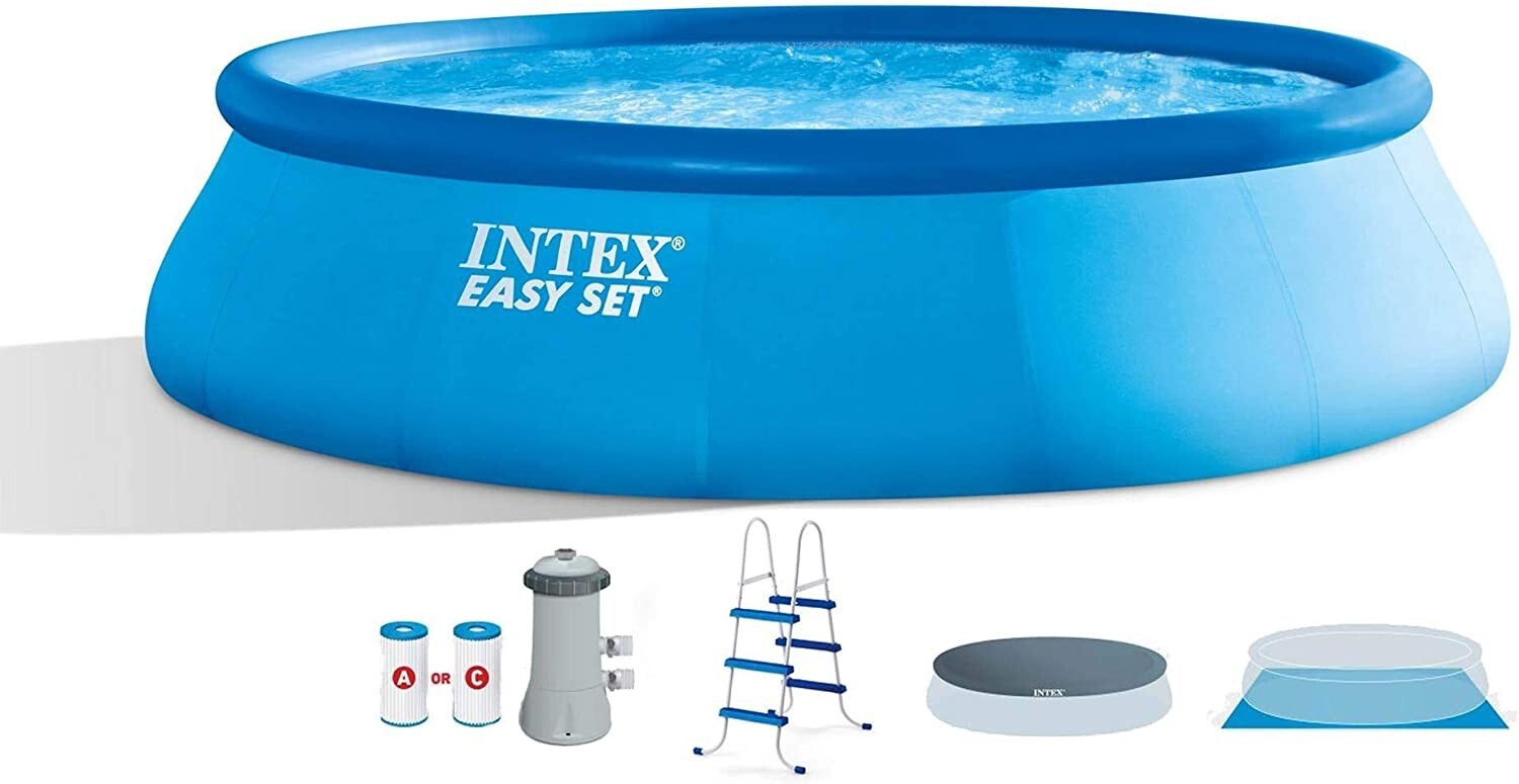 Intex 26165EH 15ft x 42in Easy Set Inflatable Above Ground Swimming Pool w/ Pump gallery