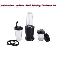 Mainstays 10-Piece Personal Blender Set 300W Smoothie Maker 3 Jars Black NEW