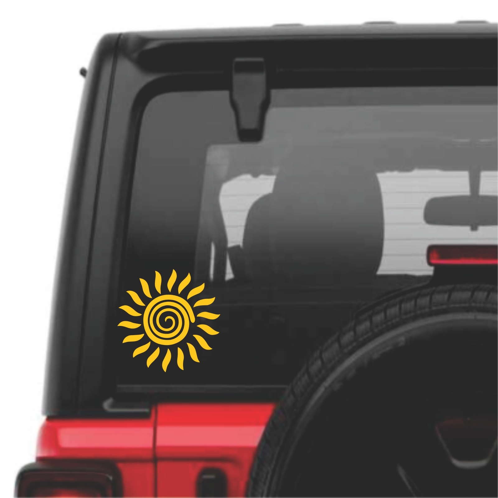 Chase Grace Studio Tribal Sun Vinyl Decal Sticker|Yellow|Cars Trucks SUVs Vans gallery