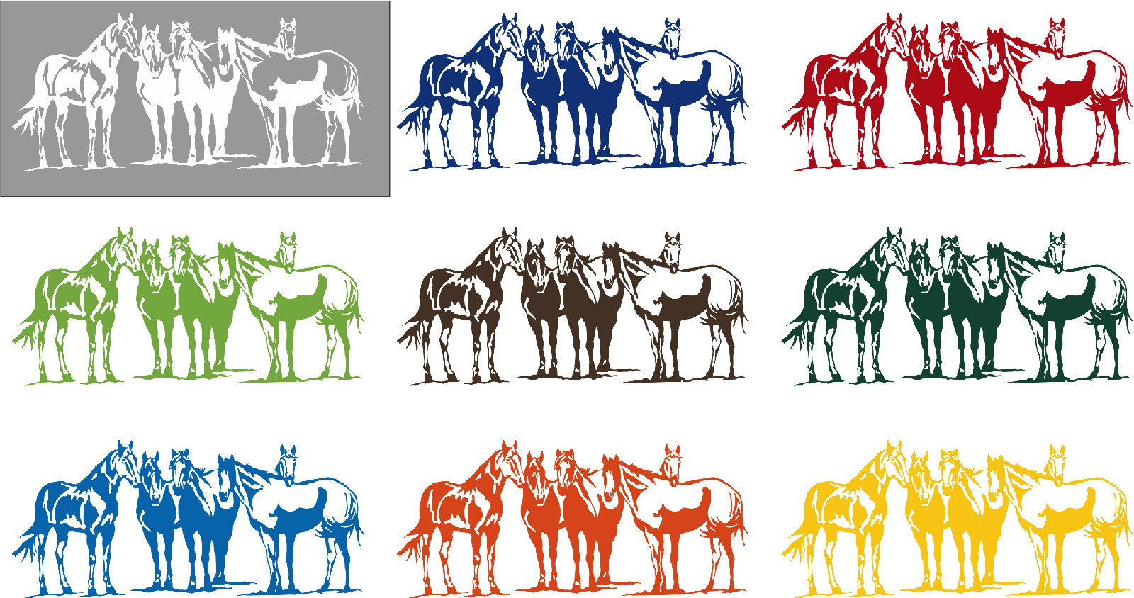 Western Cowboy Equestrian Rodeo Horses Car Truck Window Vinyl Decal Sticker gallery