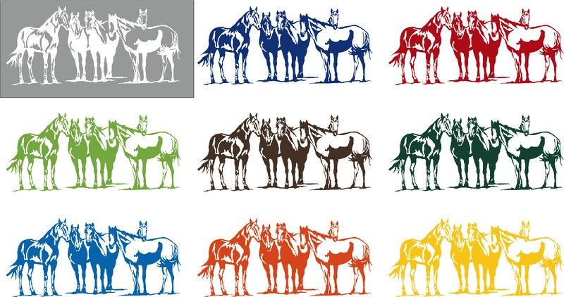 Western Cowboy Equestrian Rodeo Horses Car Truck Window Vinyl Decal Sticker gallery