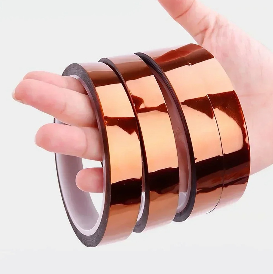 1pc Kapton Polyimide Heat Resistant Insulation Tape 33M Roll - Board Protection gallery