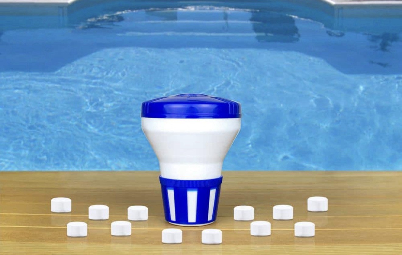 HDX Floating Chlorine Bromine Dispenser Pool Spa Tablet Floater ( 2 Pack ) gallery