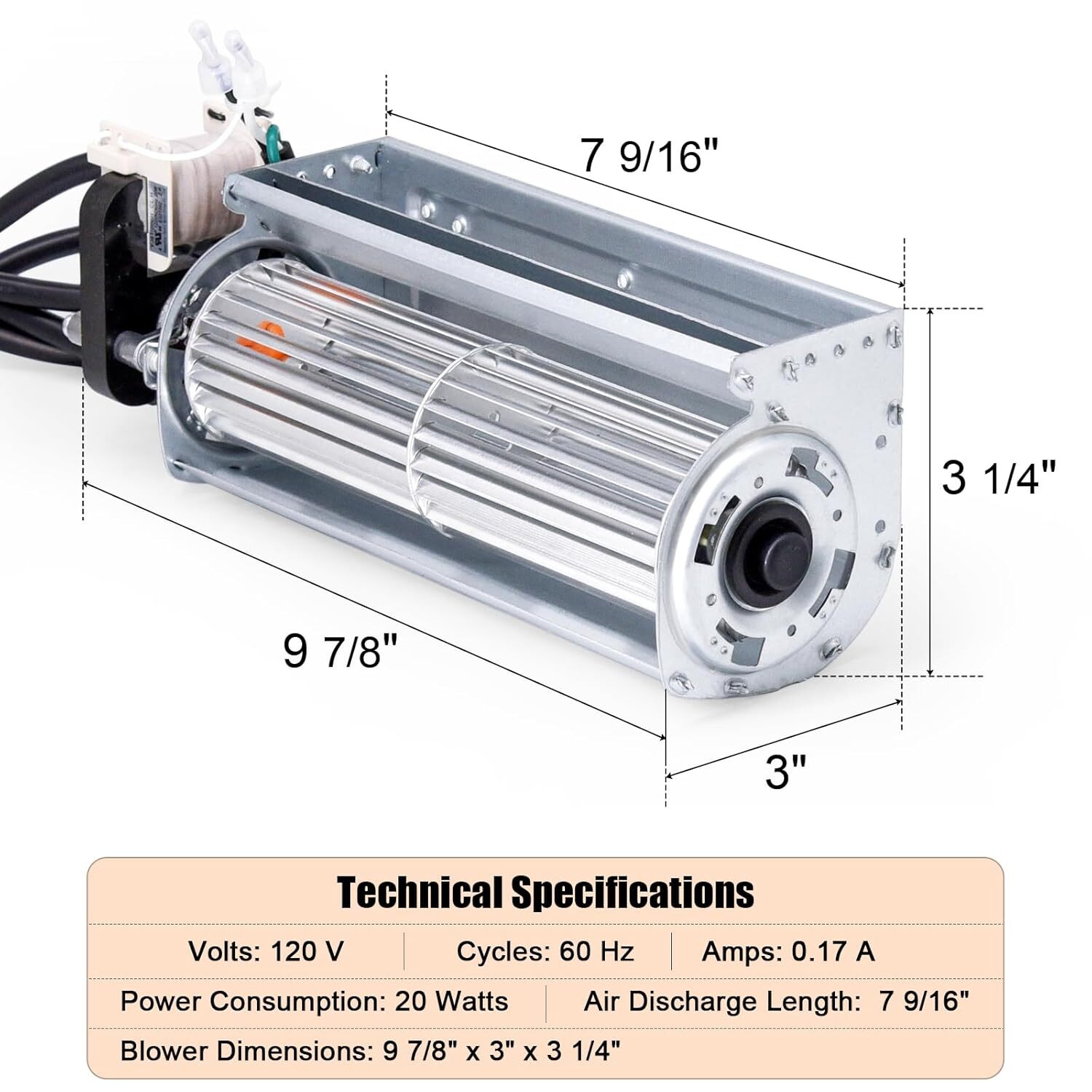 ZCB100 Vent-Free Fireplace Blower for Pleasant Hearth, Zero Clearance Fireplaces gallery