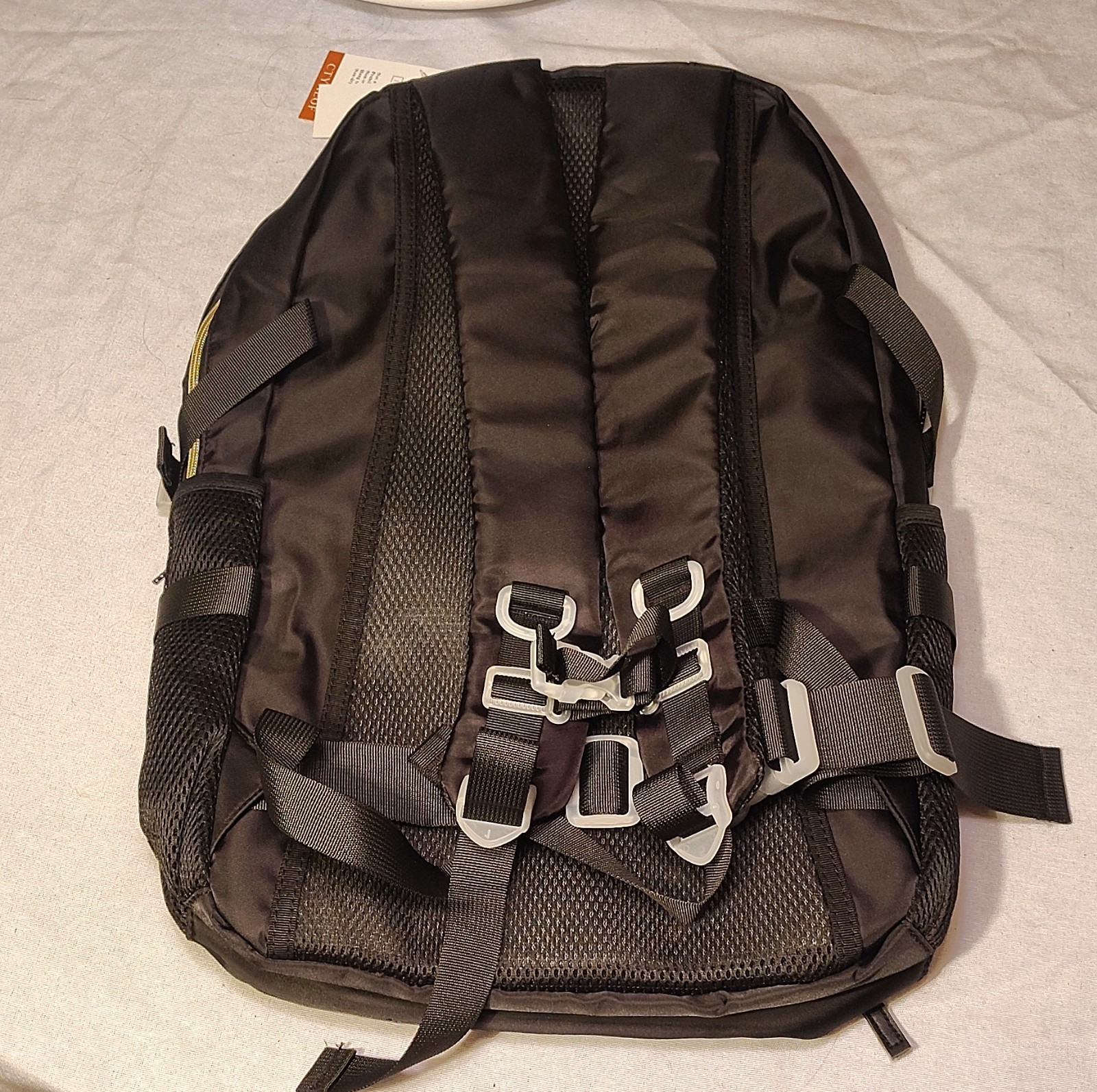 CTYAEOF Black Nylon Hiking Backpack Crocodile Pattern, Padded Straps 2