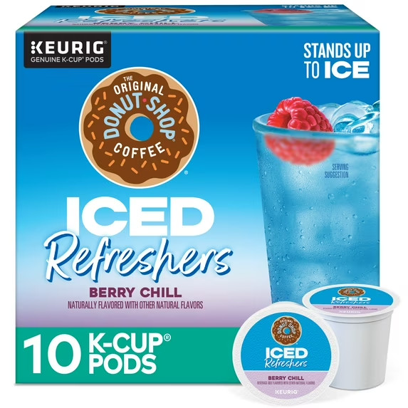 The Original Donut Shop, Iced Refreshers Berry Chill Flavor K-Cup Pods, 10 Count gallery