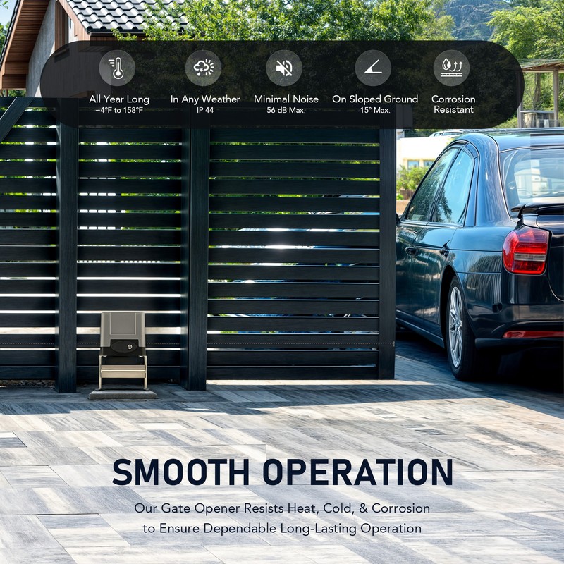 Automatic Gate Opener Operator w/ Remote Control Electric Premium Motor 1400Lb gallery