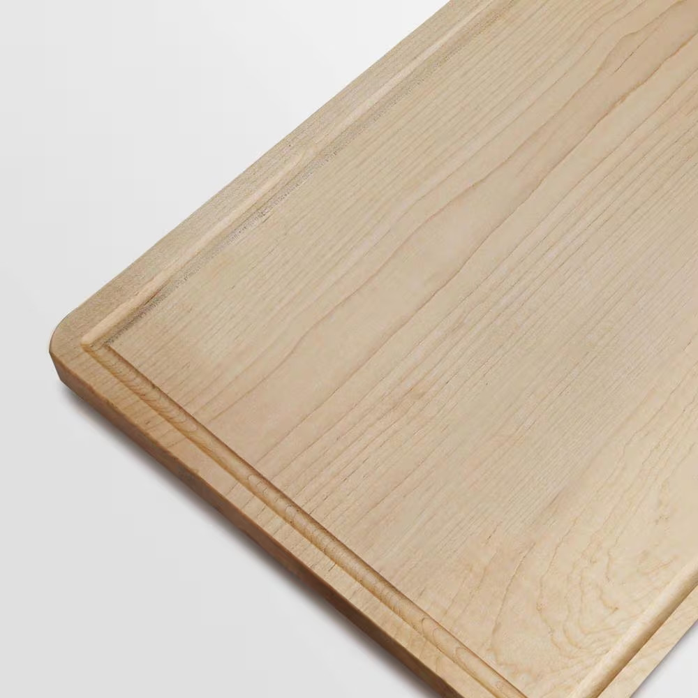 Maple Cutting Board Wood Reversible Juice Groove American Hardwood Durable 18x12 gallery