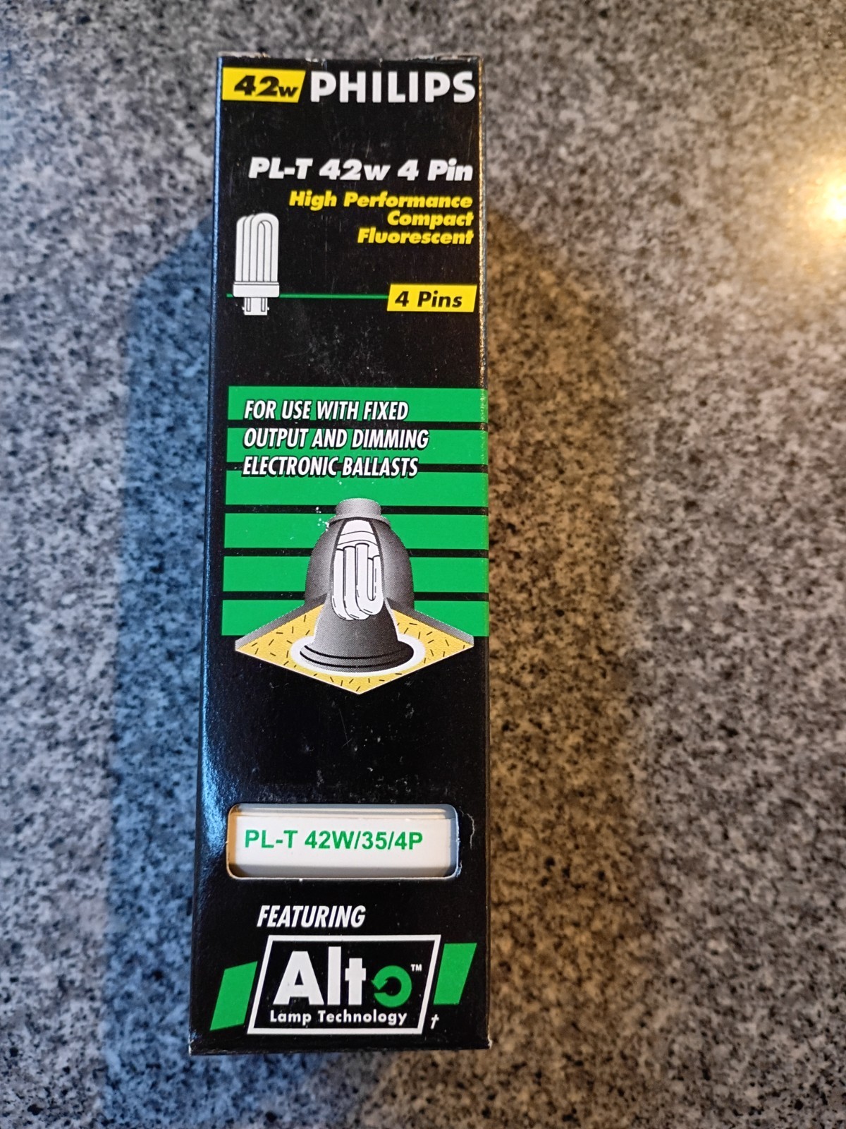Philips PL-T 42W 41/4P Alto Compact Fluorescent 42W Lamp Bulb 4Pin GX24q gallery