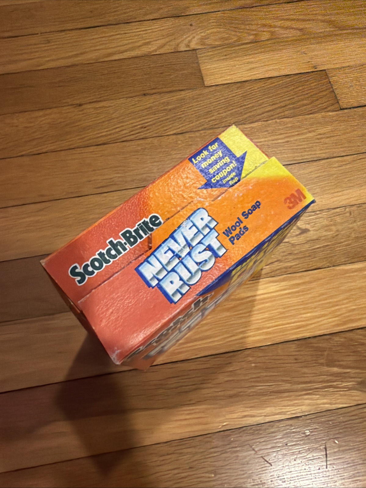 Scotch Brite Never Rust Heavy Duty Soap Pads 8 Pack 3M Discontinued Box Damage gallery