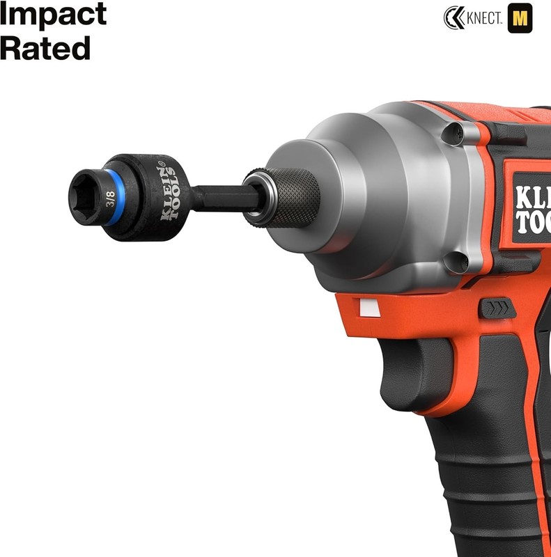 Klein Tools 65400KNECT KNECT Essential Pass Through Impact Socket Wrench Set gallery