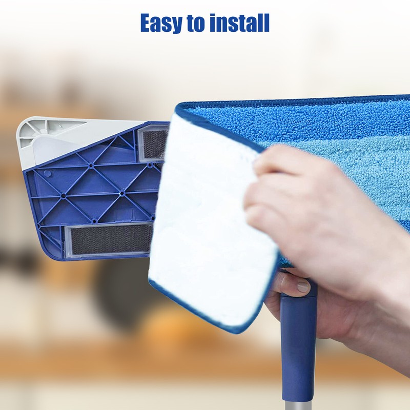 3 PCS Microfiber Replacement Mop Pads Hard Floor Cleaning For Bona Washable Set gallery