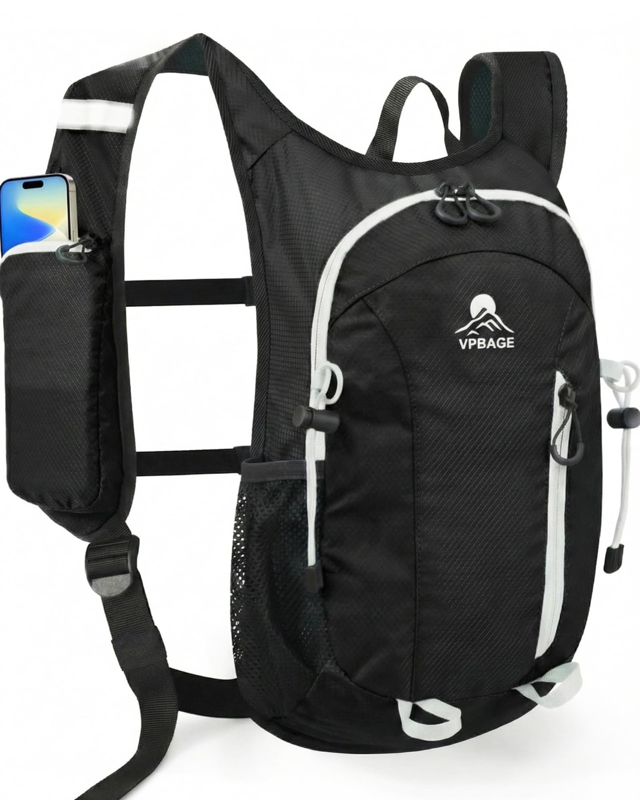 Foldable Small Hiking Backpack with 3 Strap Pockets – Lightweight 300D Spill-...
