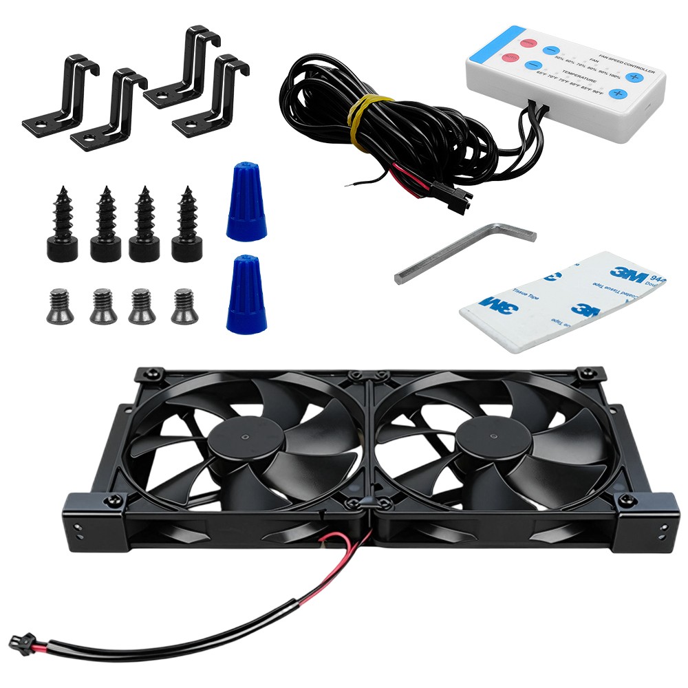 5.5" (140Mm) 12V RV Fridge Ventilation Cooling Fan Fit for Fridge Vent and Venti gallery