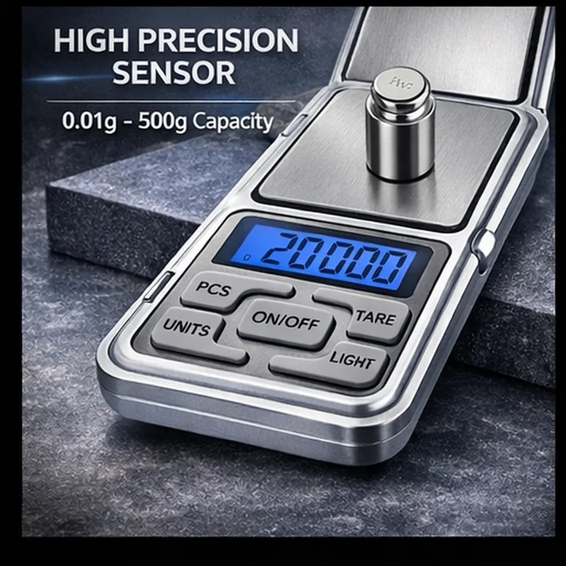 Mini High Precision Pocket Scale 500g/0.01g, Digital Scale... gallery