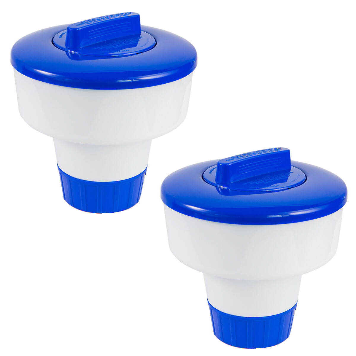 XtremepowerUS 3" Floating Tablet Chlorine Dispenser 3-lb Capacity (2-PACK Set) gallery