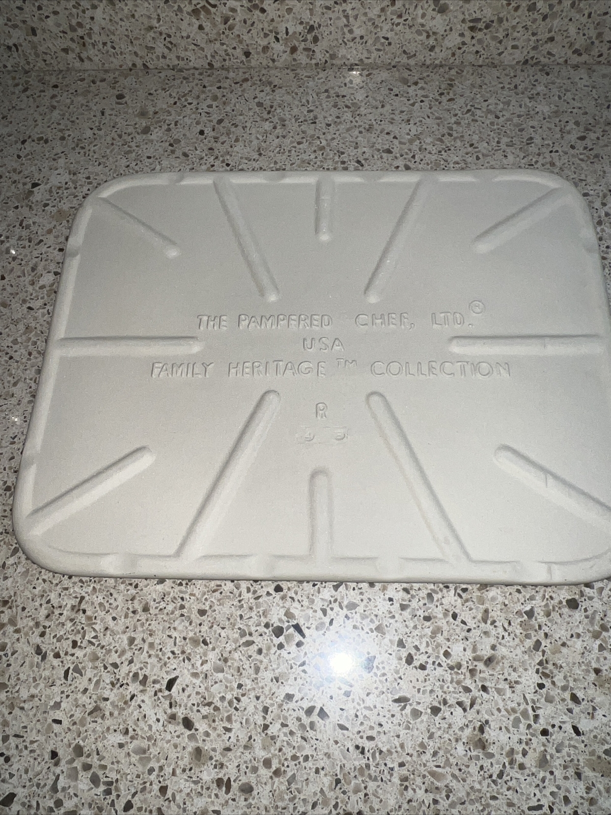 Pampered Chef Stoneware Baking Sheet Stone 12 X 15 Rectangular #1350 Cookies gallery