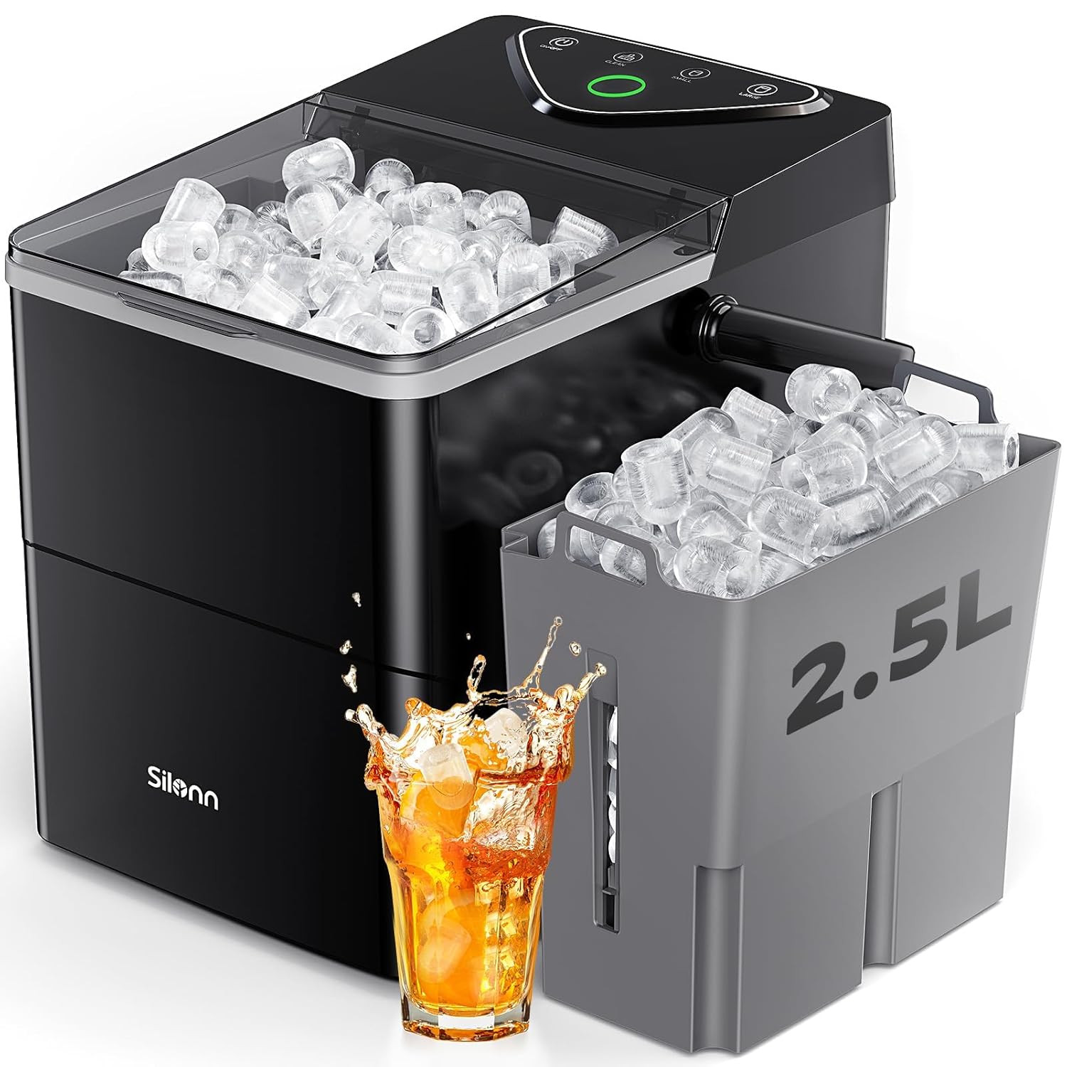 Countertop Ice Maker with 2.5L Expandable Ice Basket, 26.5Lbs/24H, 9 Cubes in 6 gallery