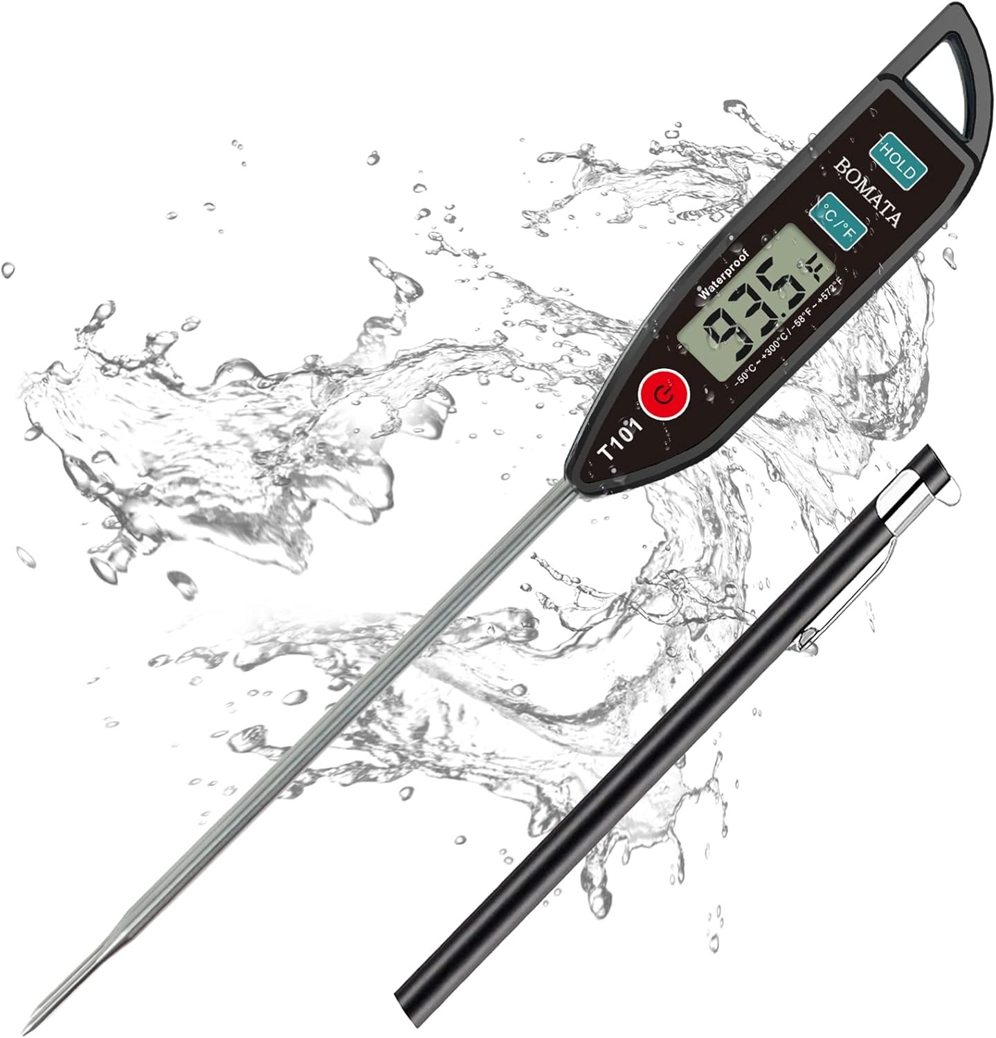 BOMATA Digital Water Thermometer for Water, Liquid, Candle and Cooking. Instant gallery