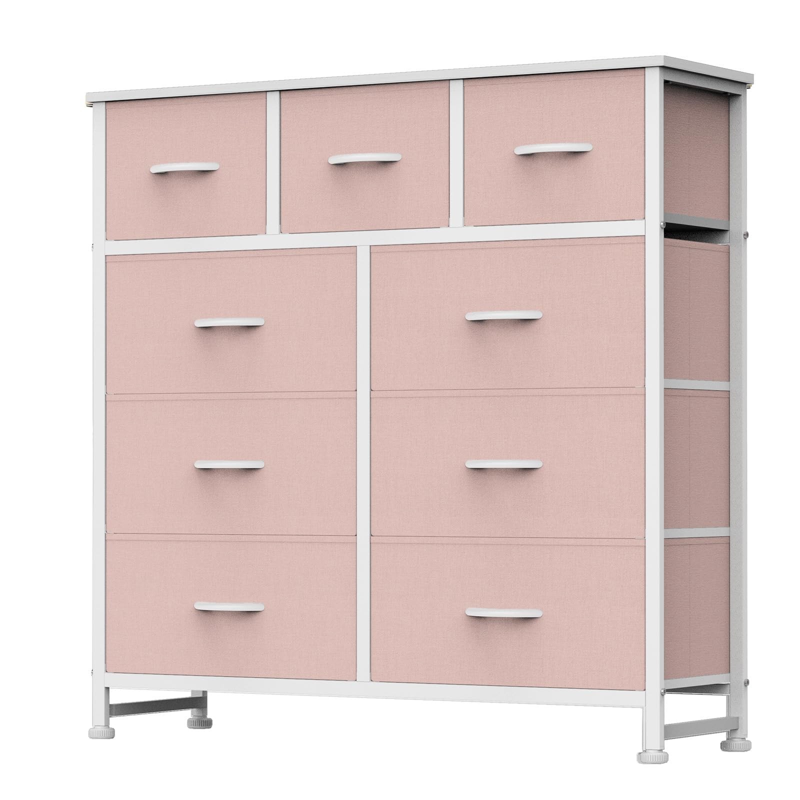 Dresser 9 Drawer Storage Organizer Fabric Bins Pink CAB-9BC-PK DUMOS Bedroom gallery