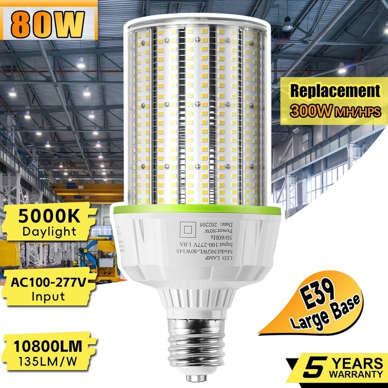 80W LED Corn COB Light Bulb With E39 Mogul Base Parking Lot Street High Bay Lamp gallery